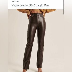 Abercrombie & Fitch Brown leather pant